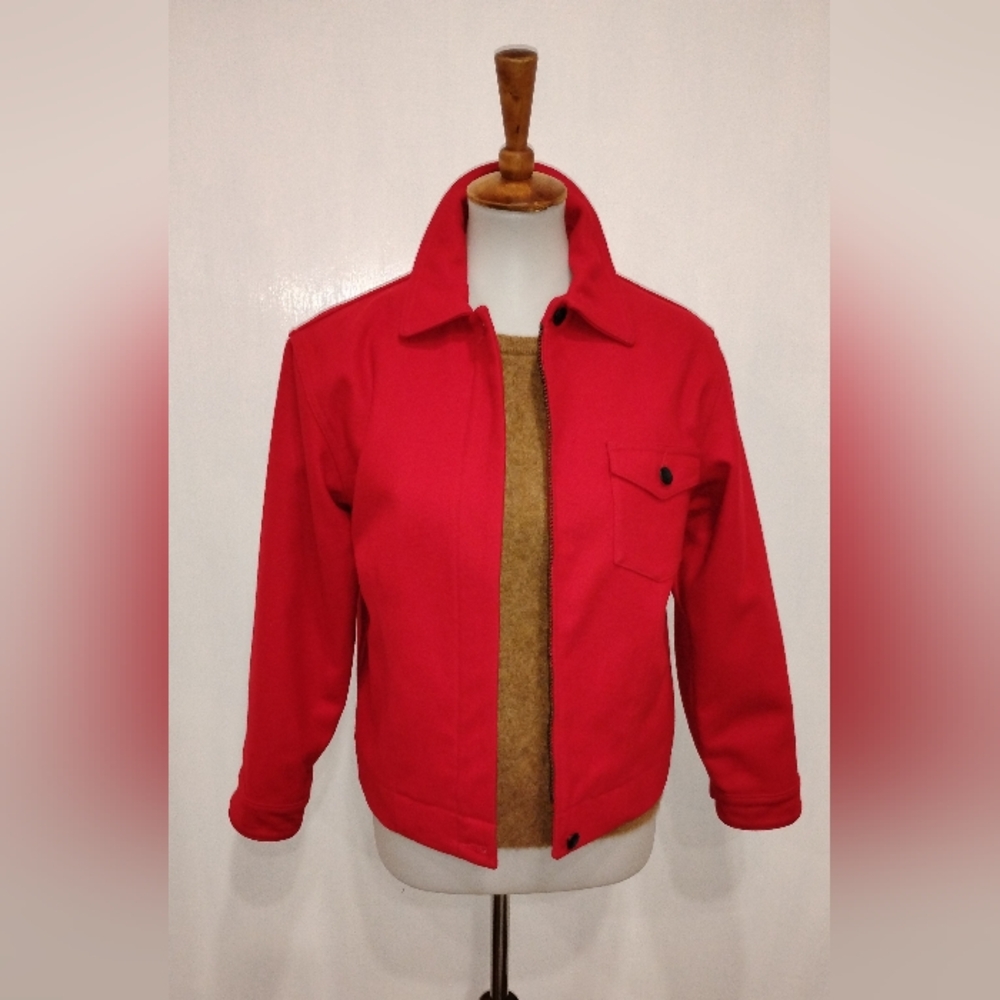 RED WOOL PENDLETON JACKET NWOT - image 4